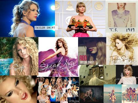 collage of taylor swift albums
